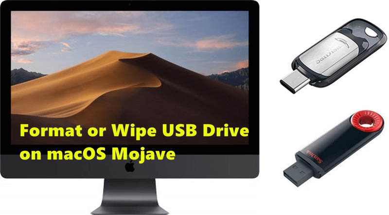 Wipe a USB Drive on macOS Mojave