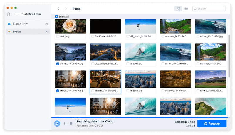 recover lost photos from iCloud