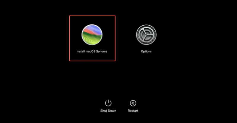 can't install macOS Sonoma