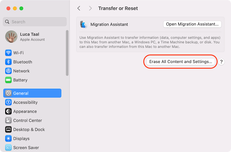how to factory reset a Mac