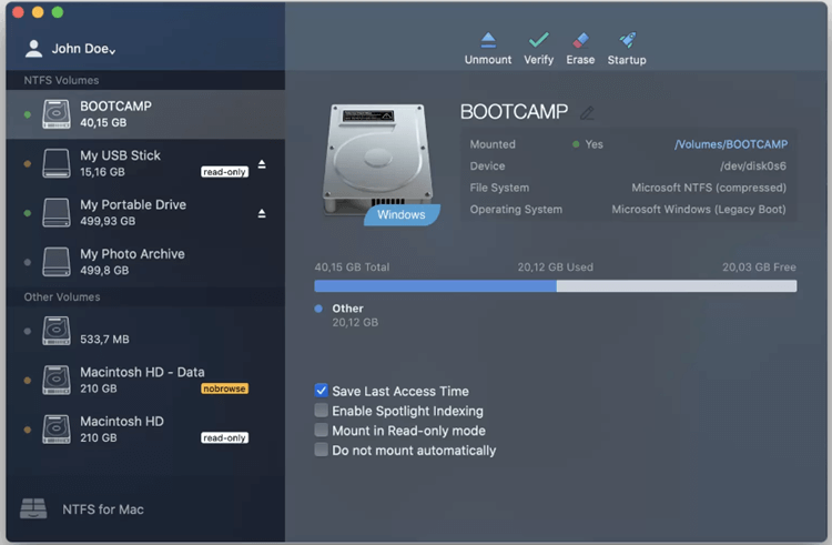 Paragon NTFS for Mac