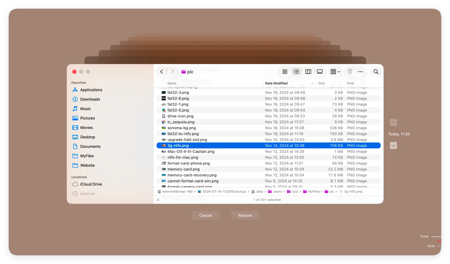 macOS 27 file recovery