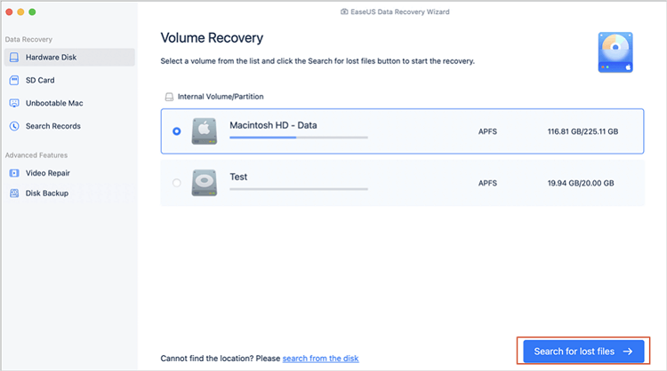 free external hard drive data recovery software for Mac - EaseUS Data Recovery for Mac