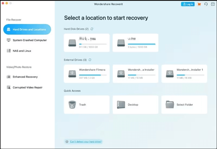 best Mac data recovery software - Wondershare Recoverit for Mac