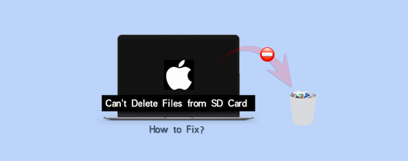 cannot delete files from SD card on Mac