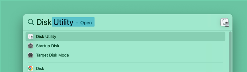Open Disk Utility on Mac