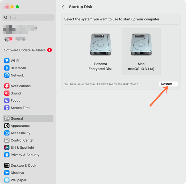 set Samsung SSD T9 as Mac startup disk