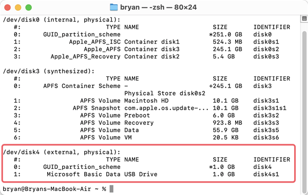 Erase Data from Kingston USB Drive on Mac