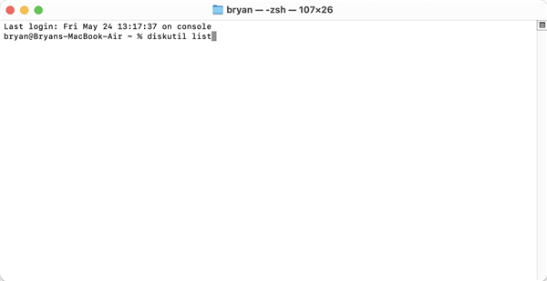 erase digital camera SD card on Mac with Terminal