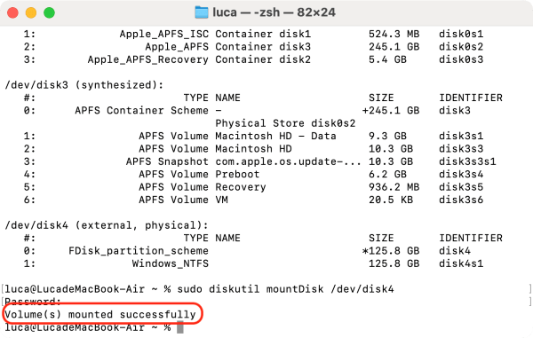 mount Digital Camera on Mac