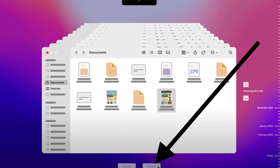 recover command + delete lost files from Mac