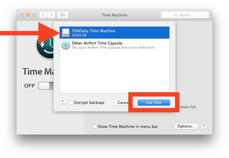 back up  Mac OSX 10.11 El Capitan