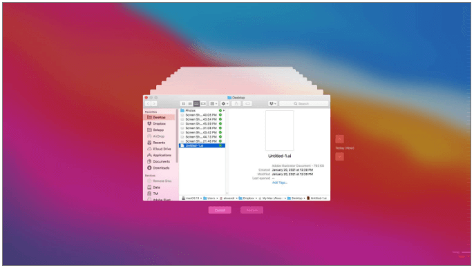 recover deleted folders on Mac
