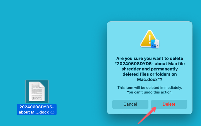 permanently delete files on Mac