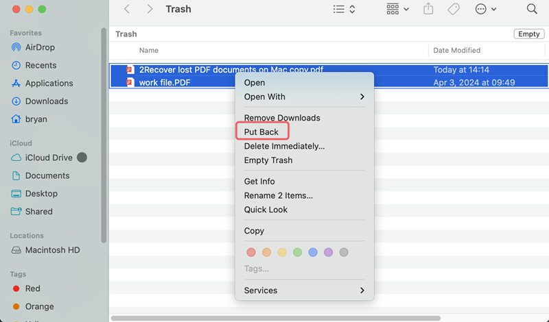 Recover Deleted Files on Mac