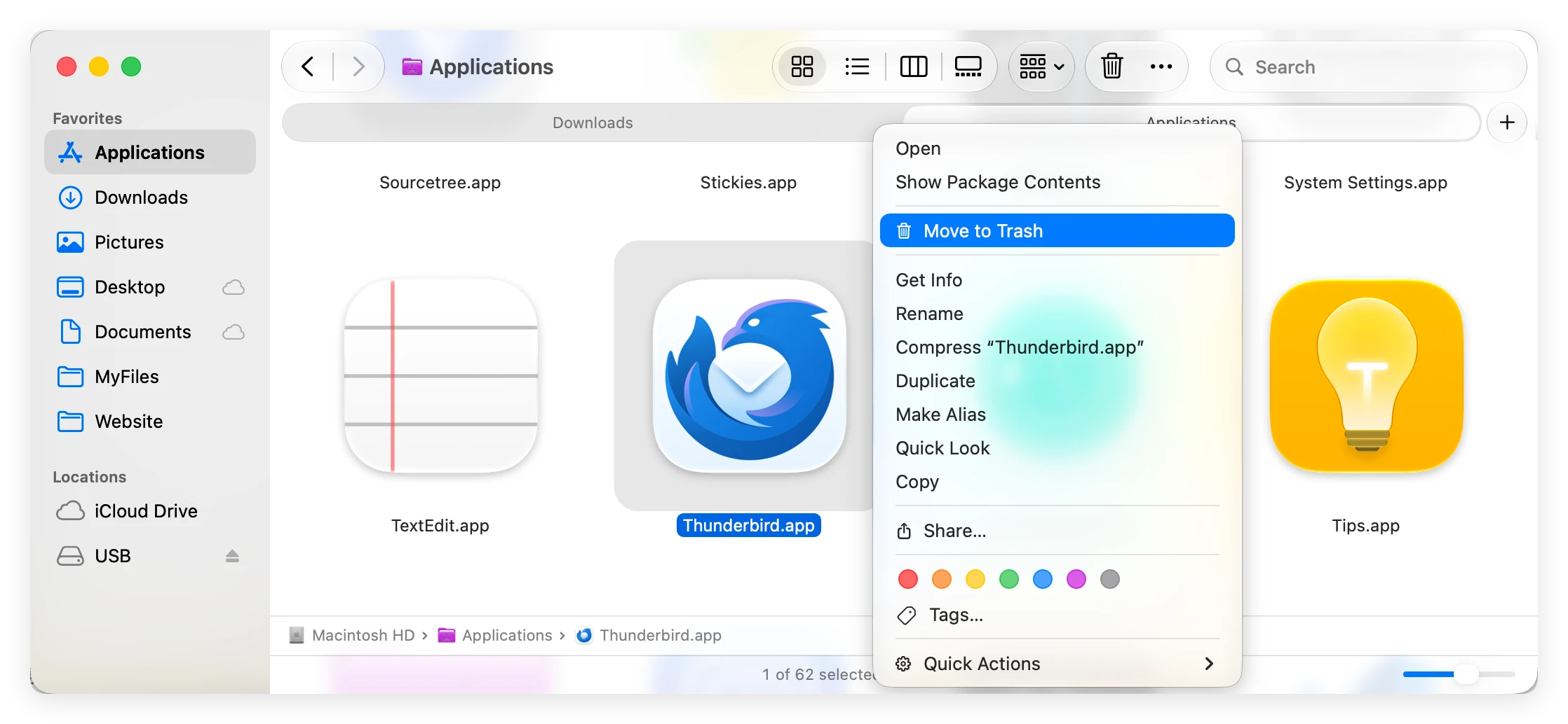 how to uninstall applications on macOS 27 Golden Gate