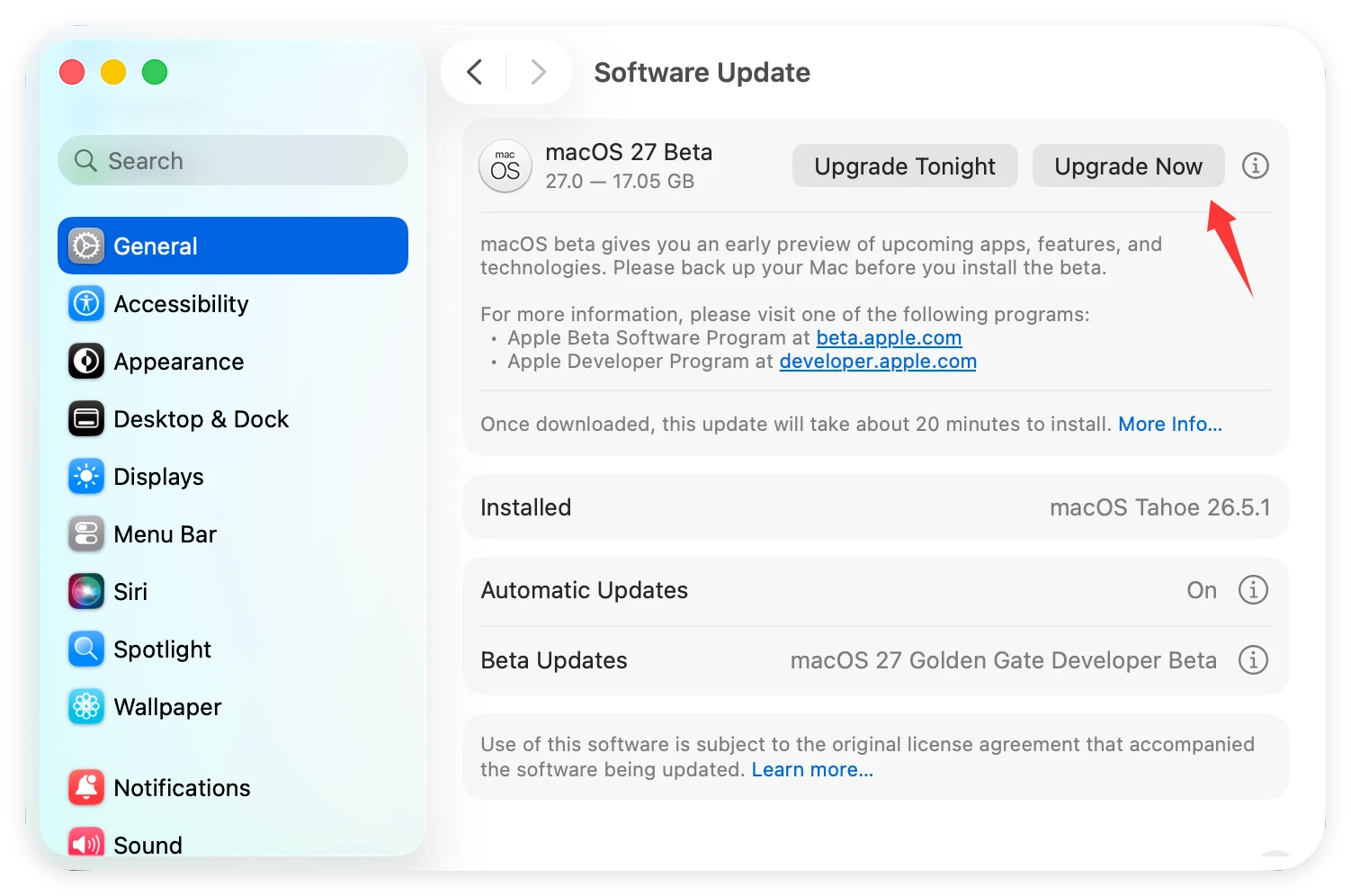 install macOS Golden Gate