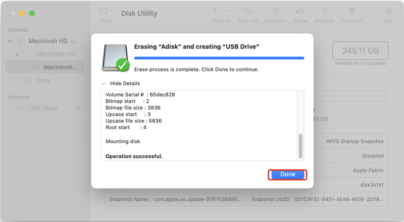 format USB drive on Mac