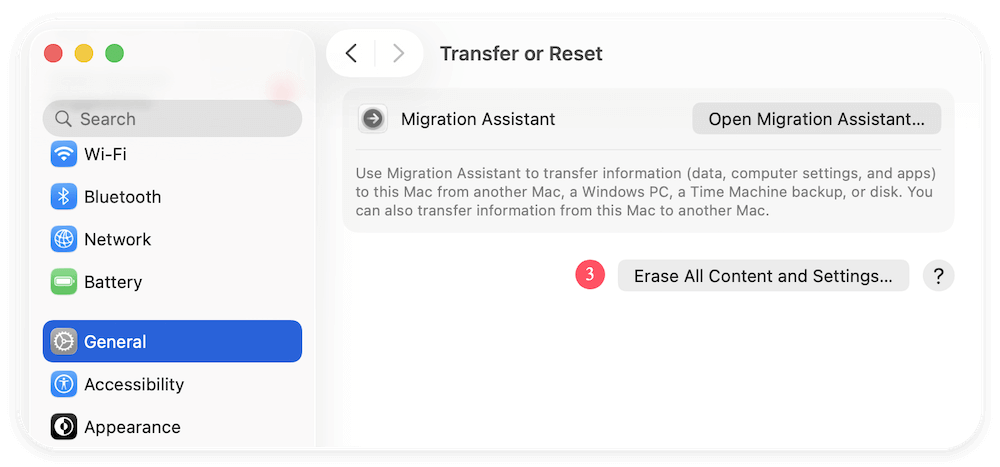 wipe data on M5 chip Mac
