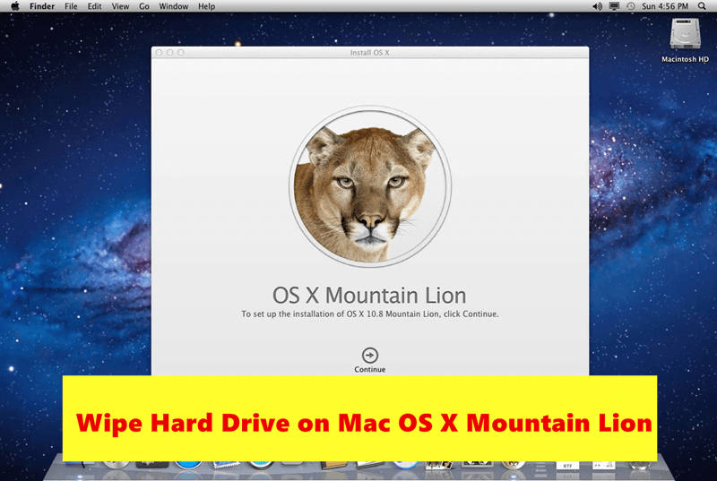Wipe All Data on Mac OS X Mountain Lion