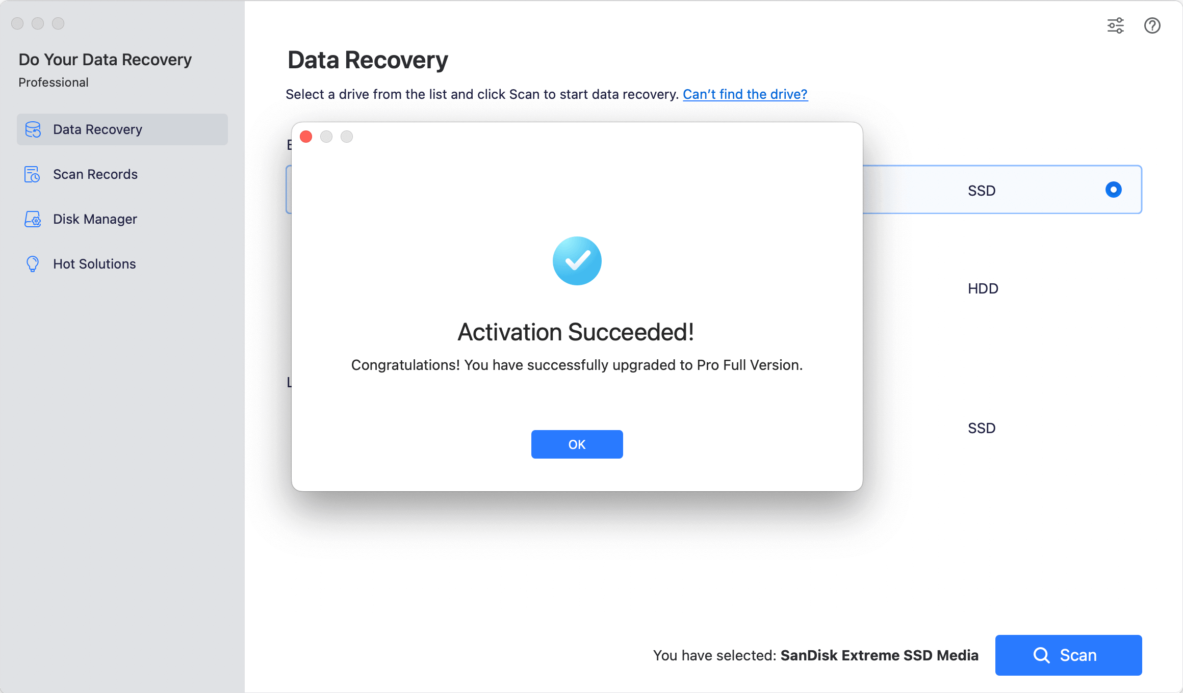 Activate Do Your Data Recovery for Mac
