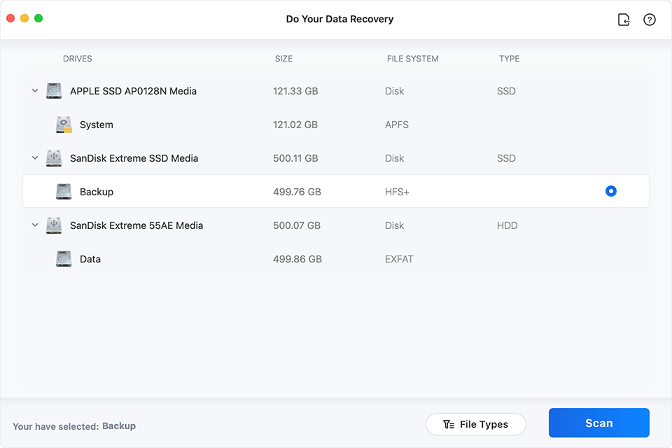 Recover Lost Data from Unmountable Hard Drive on Mac