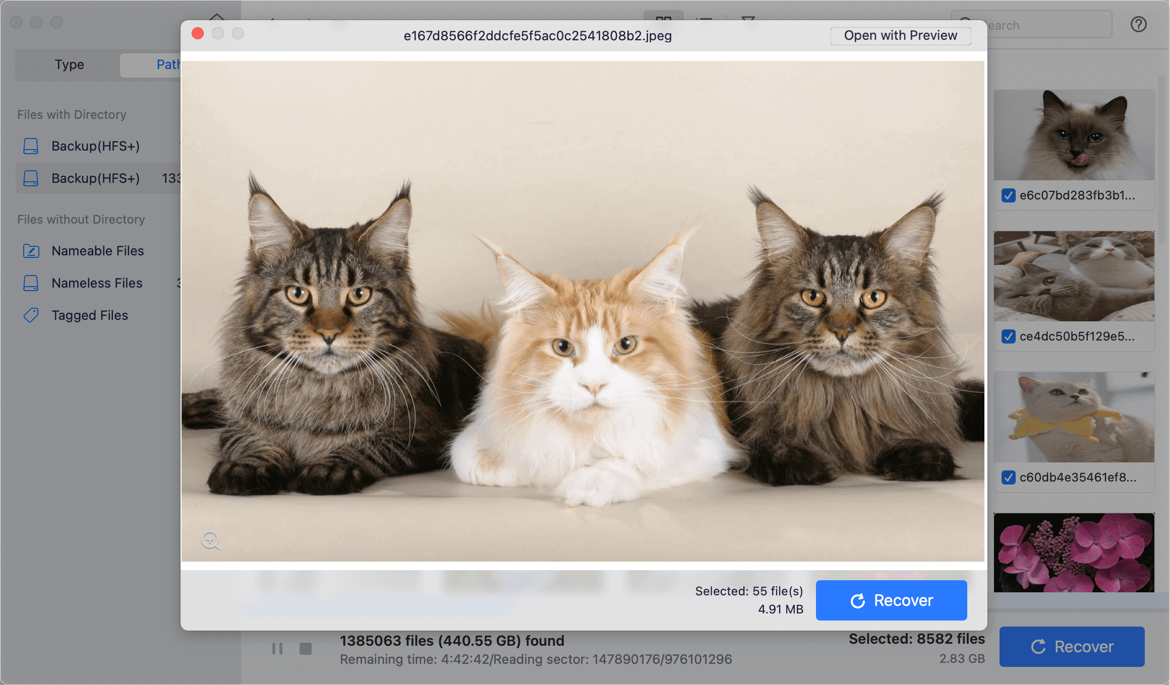 recover command + delete lost files from Mac