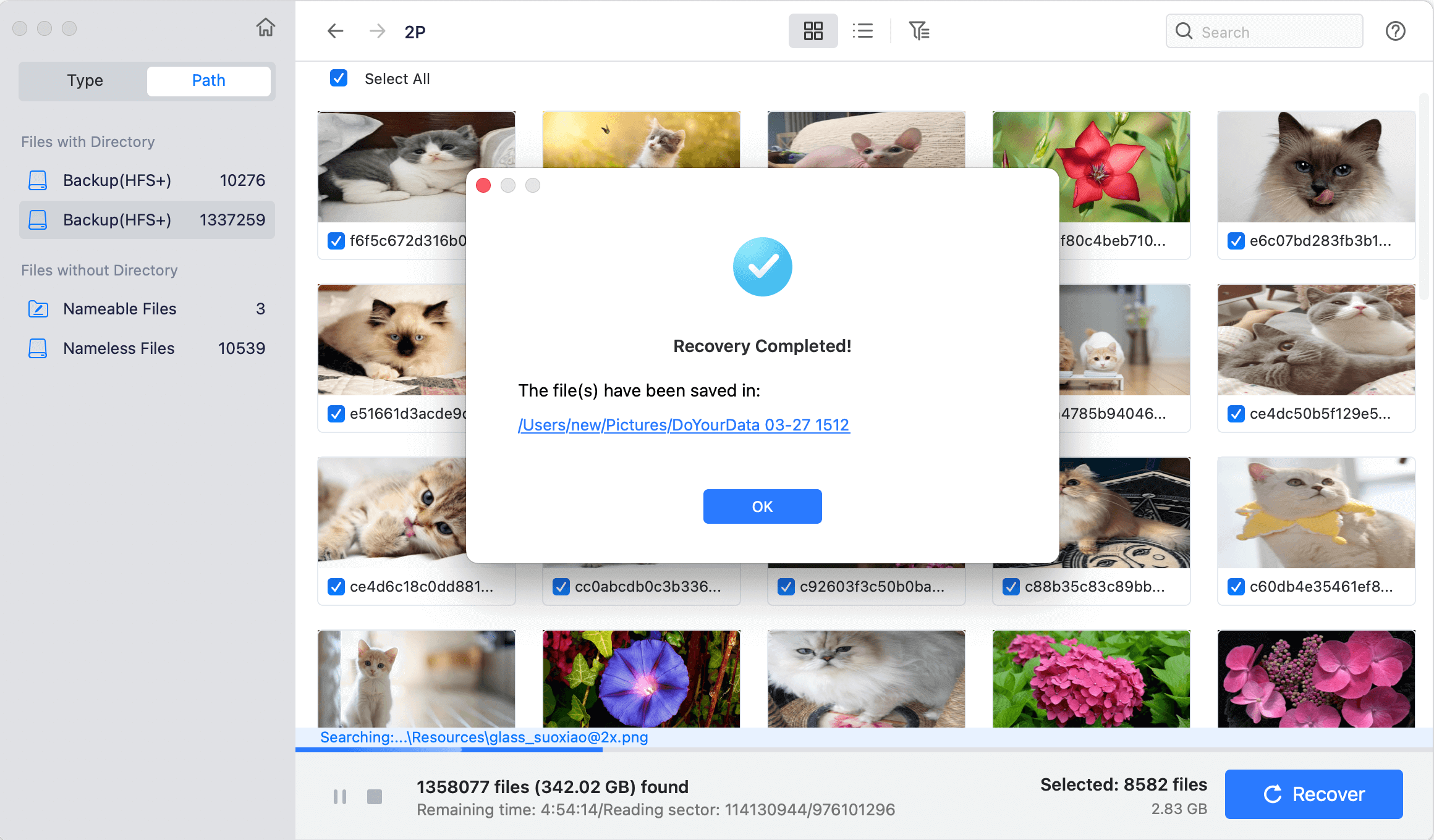 recover command + delete lost files from Mac