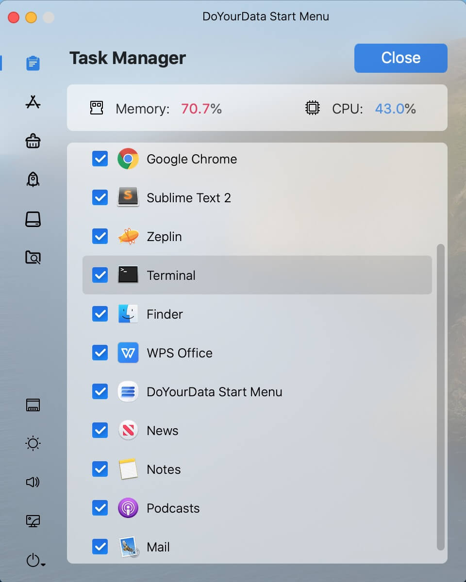 doyourdata start menu