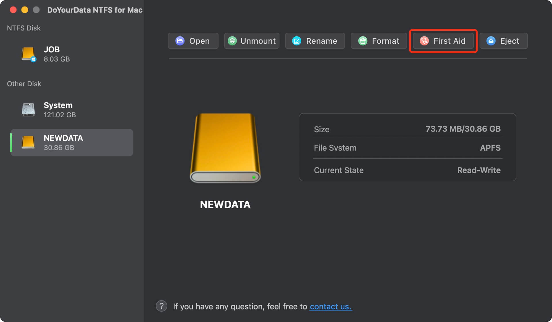 NTFS for Mac tool