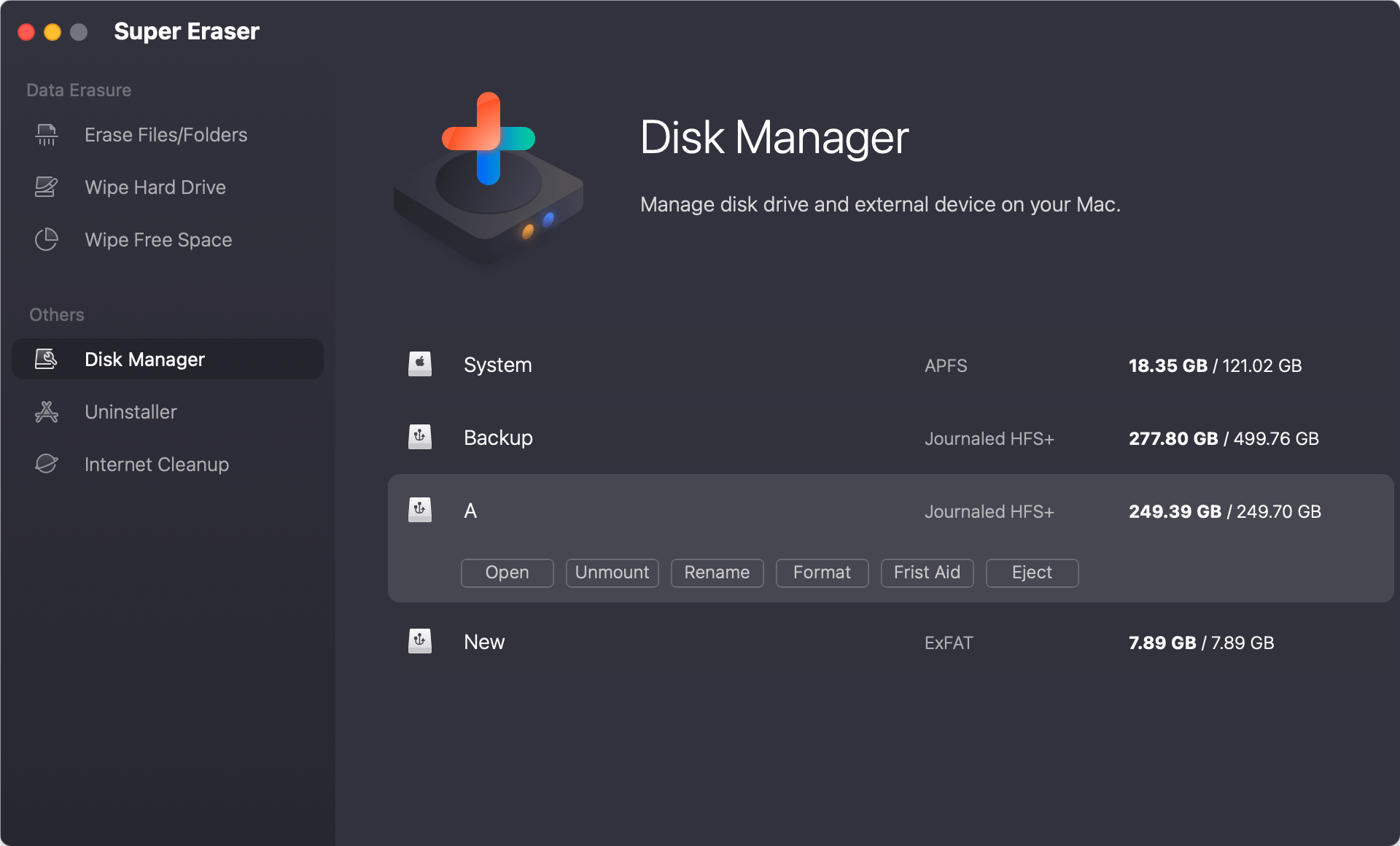 format hard drive on macOS Sonoma
