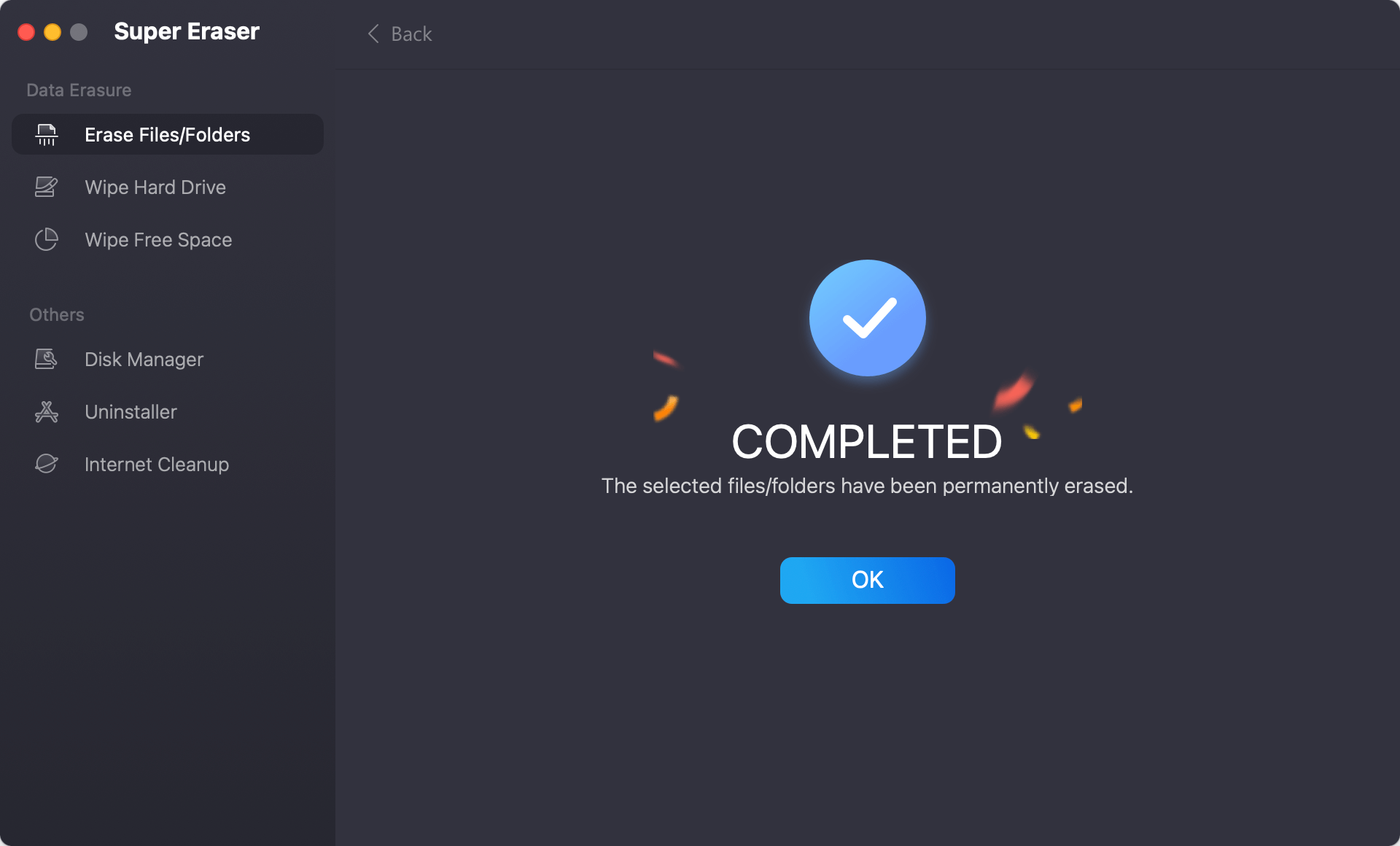 Erase Files/Folders on Mac