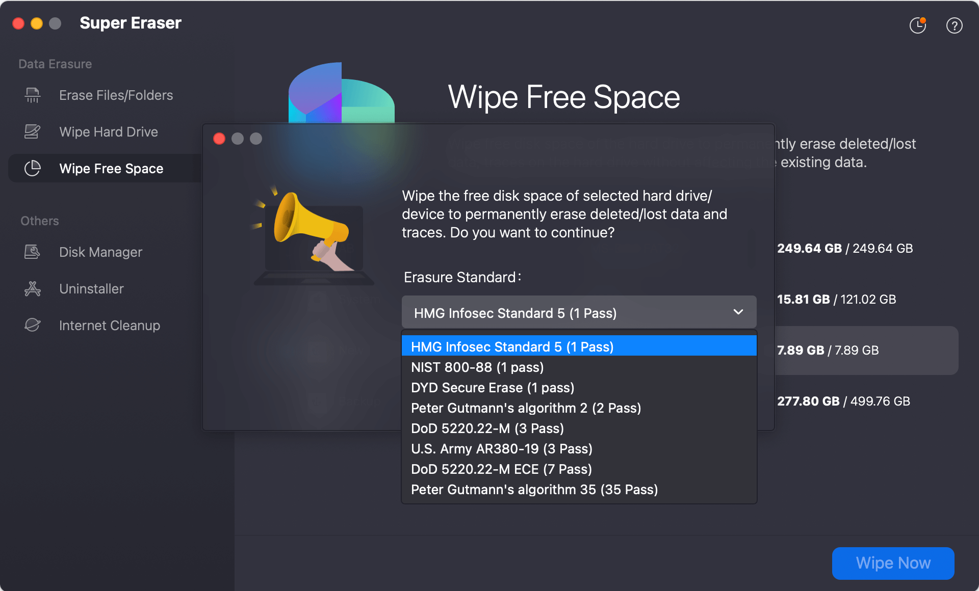 Wipe Free Space on Mac