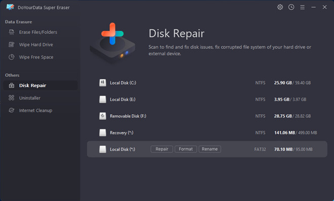 sandisk repair tool usb