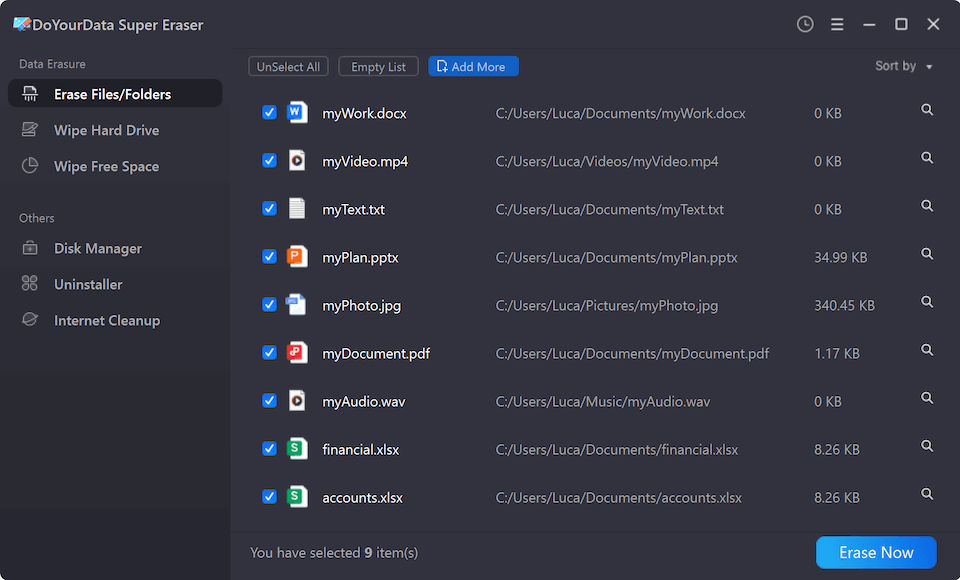 Windows Server data erasure solution